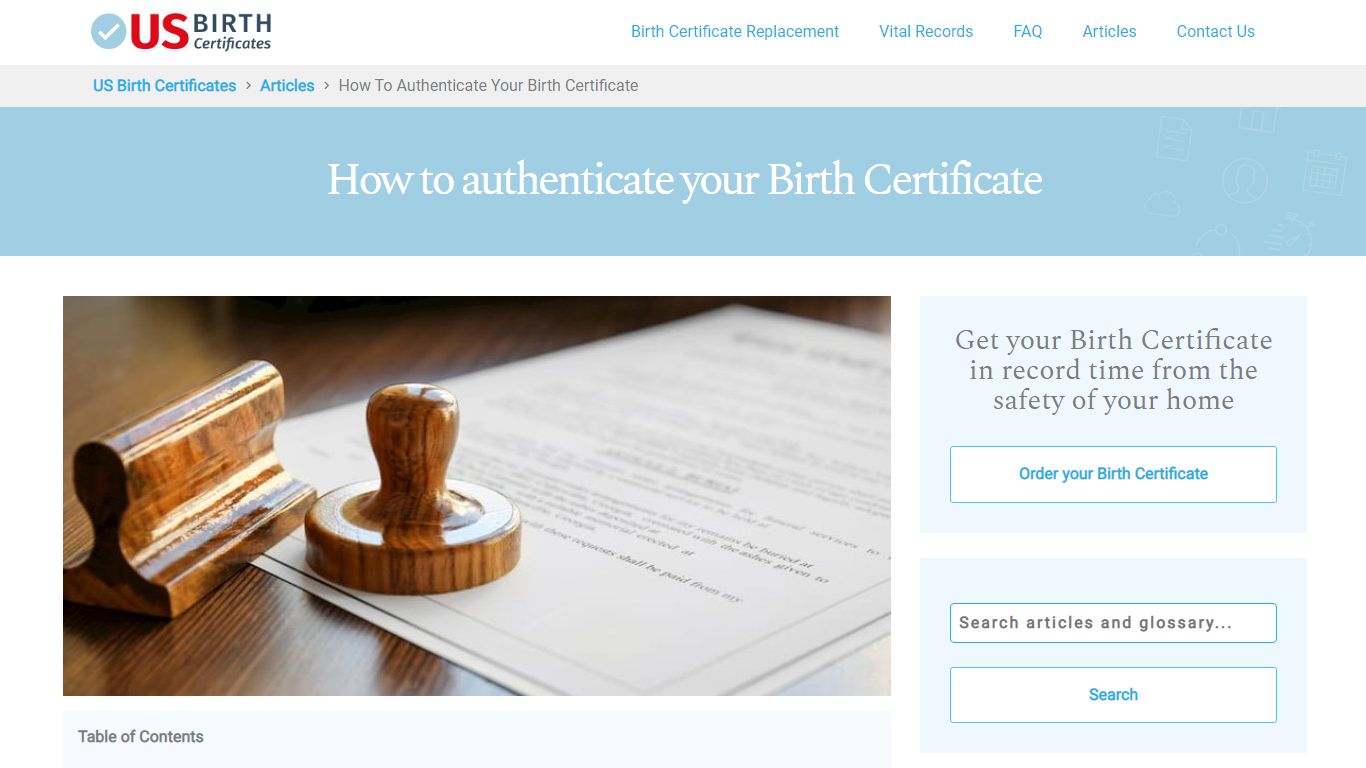 How to Authenticate your Birth Certificate - US Birth Certificates